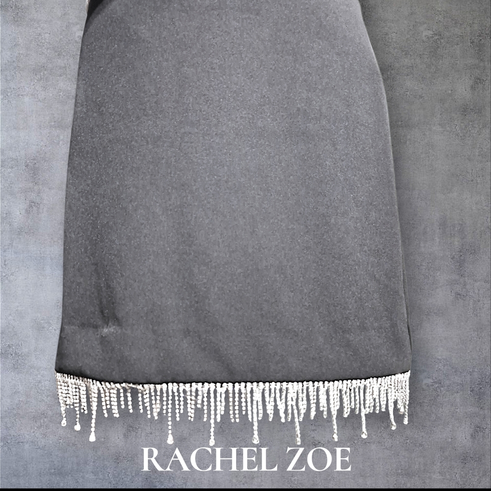 Rachel Zoe fringe rhinestone skirt size 4, new with tags
